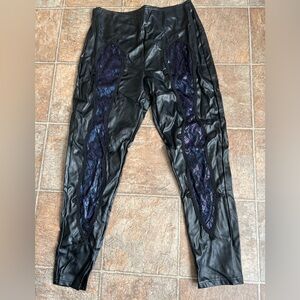 Spirit Black Faux Leather Pants